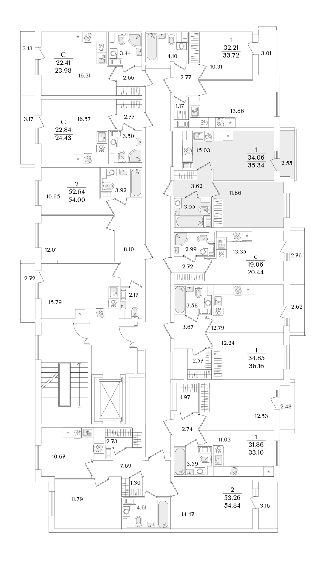 1-комнатная квартира, 35.9 кв.м, Кинопарк, изображение-2